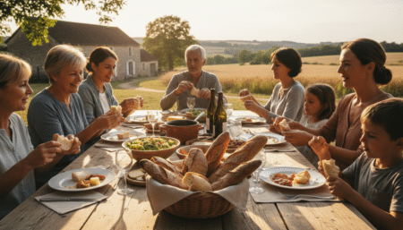 Editorial press photograph illustrating: Pourquoi les Français mangent du pain à chaque repas : la v