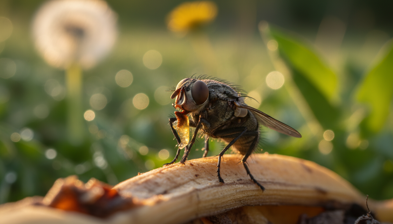 Editorial press photograph illustrating: Pourquoi les mouches se frottent-elles les pattes… et c'est