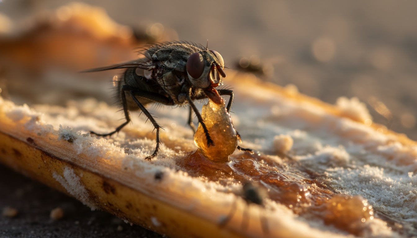 Editorial press photograph illustrating: Pourquoi les mouches se frottent-elles les pattes… et c'est