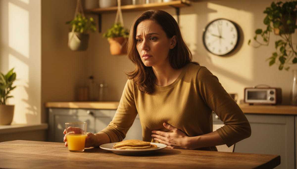 Editorial press photograph illustrating: Pourquoi tu n'as jamais faim le matin — et la vraie raison