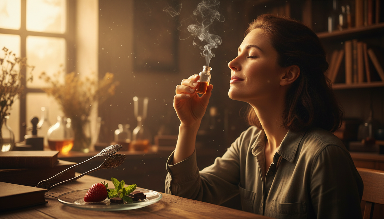 Editorial press photograph illustrating: Pourquoi tu peux sentir une odeur les yeux fermés mais pas