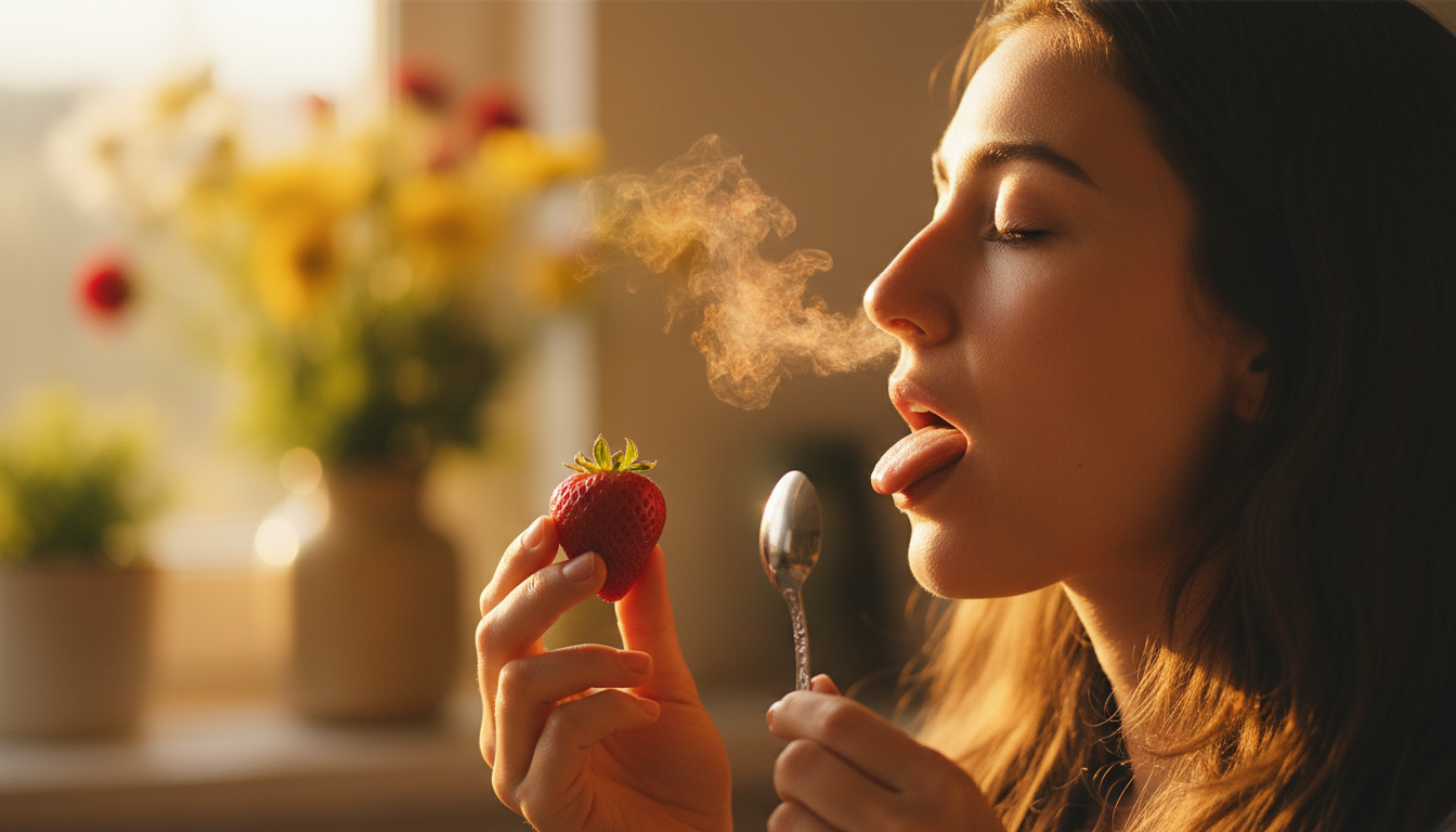 Editorial press photograph illustrating: Pourquoi tu peux sentir une odeur les yeux fermés mais pas