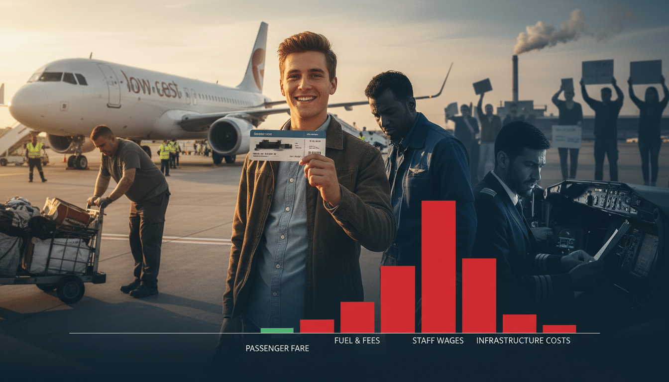 Editorial press photograph illustrating: Pourquoi un billet d'avion à 25 € existe vraiment — et qui