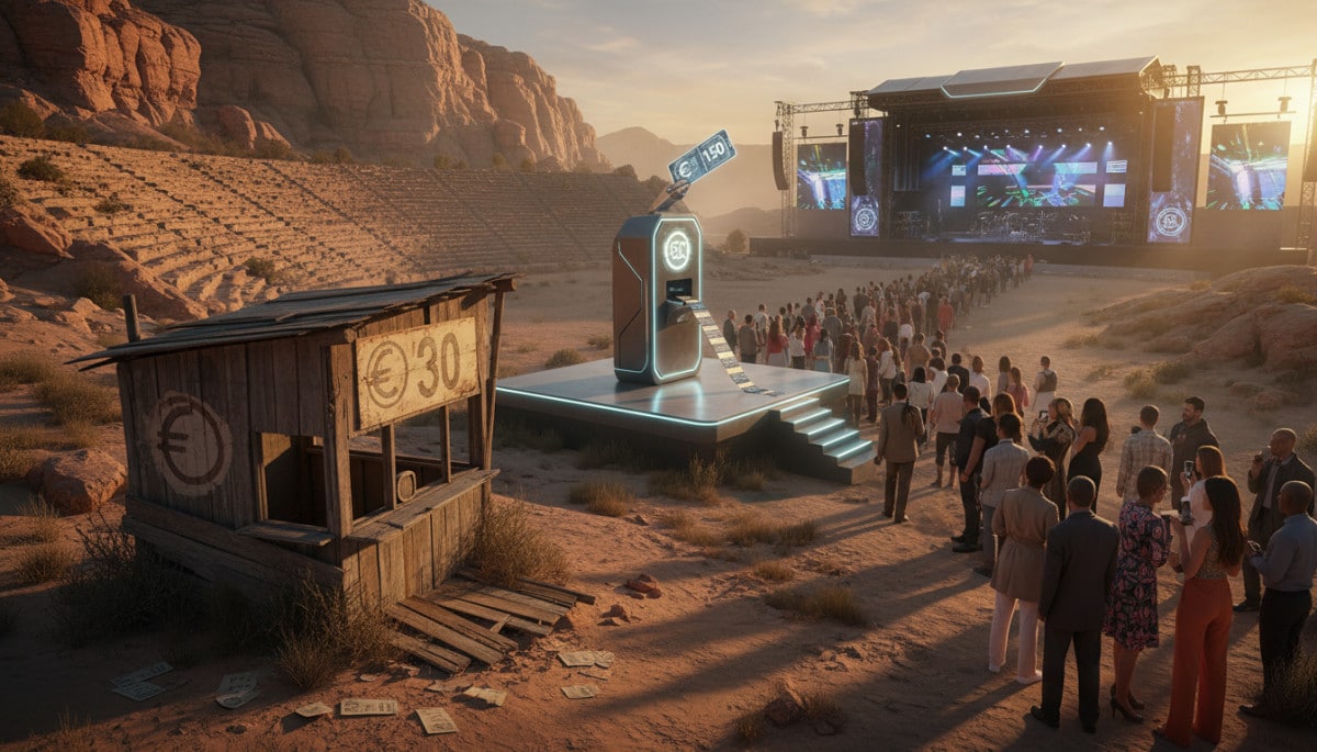 Editorial press photograph illustrating: Pourquoi un billet de concert coûte 150 € alors qu'il valai