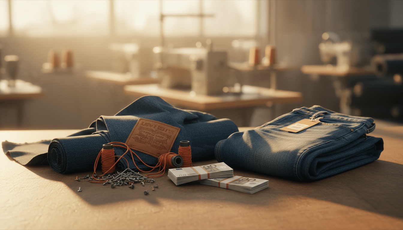 Editorial press photograph illustrating: Pourquoi un jean Levi's à 120 € revient à moins de 8 € à fa