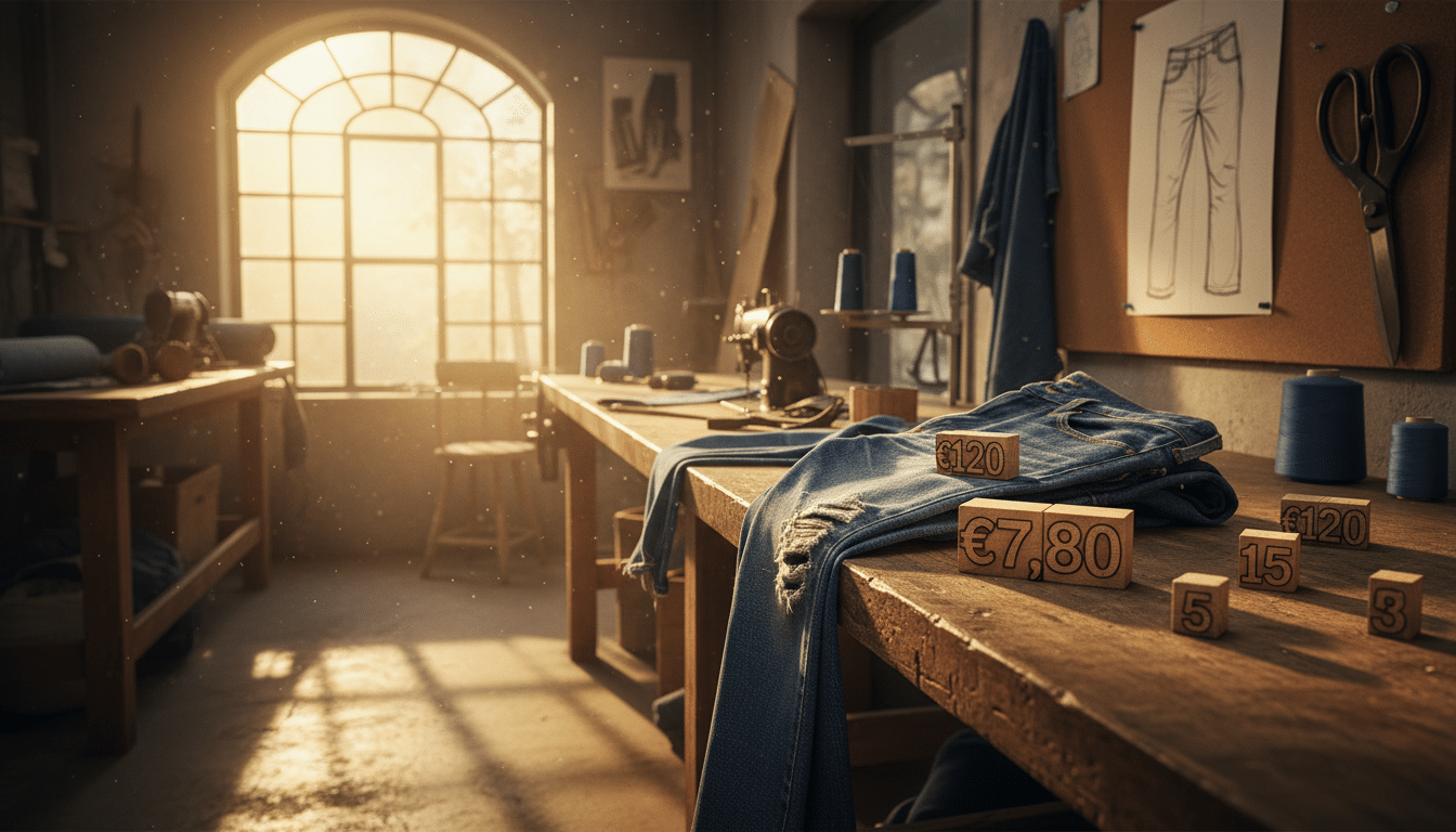 Editorial press photograph illustrating: Pourquoi un jean Levi's à 120 € revient à moins de 8 € à fa