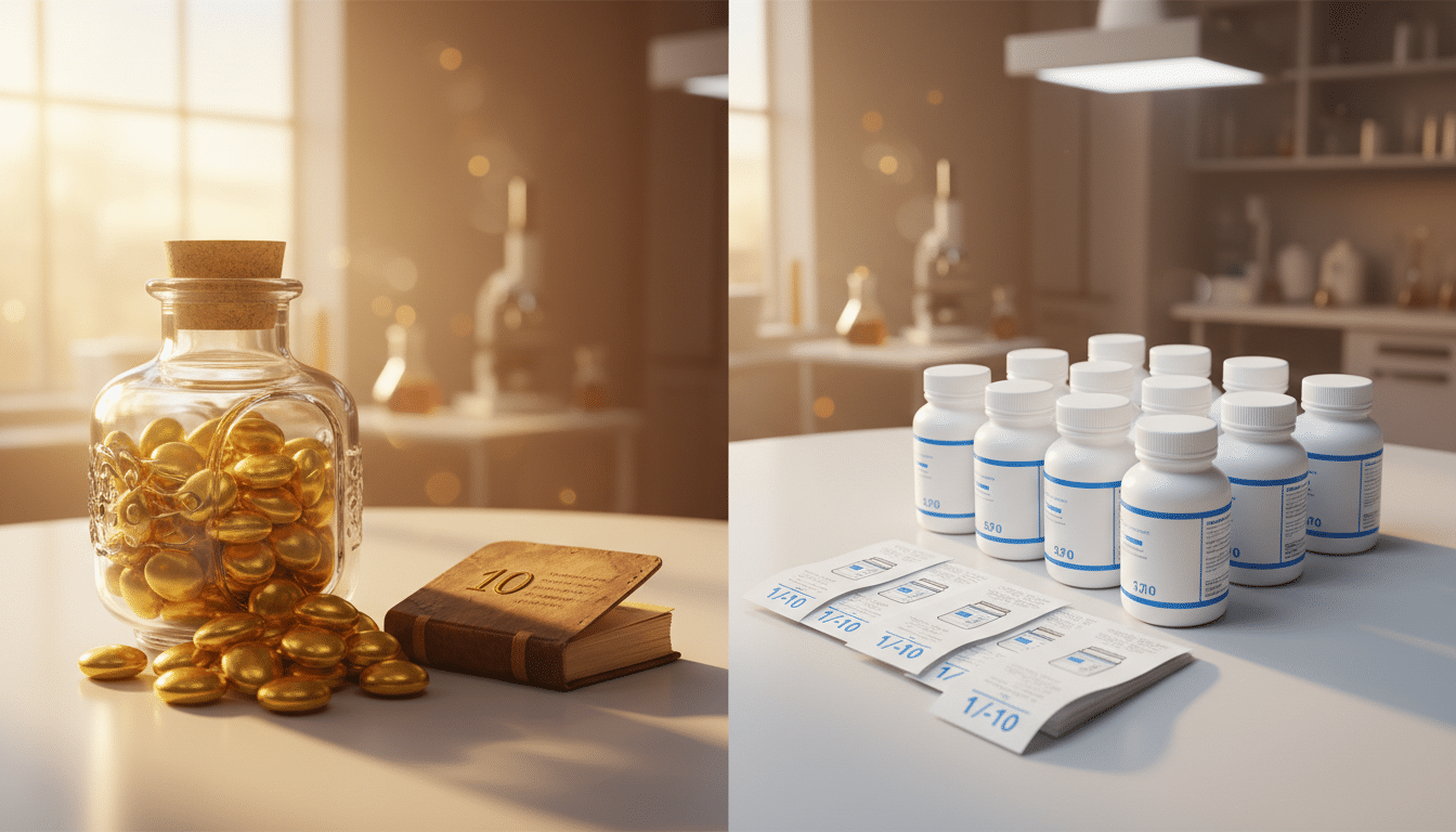 Editorial press photograph illustrating: Pourquoi un médicament générique coûte 10 fois moins cher q