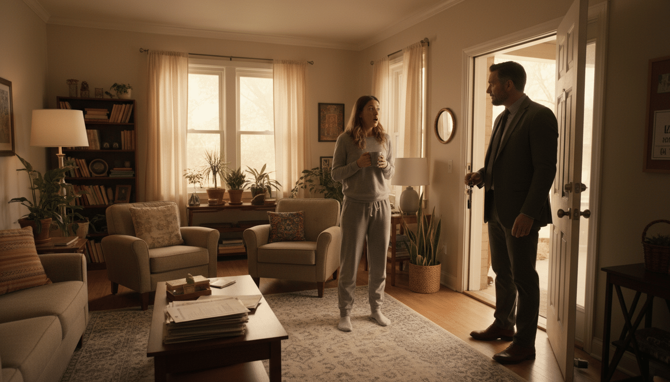 Editorial press photograph illustrating: Ton propriétaire entre chez toi sans prévenir ? La loi lui 