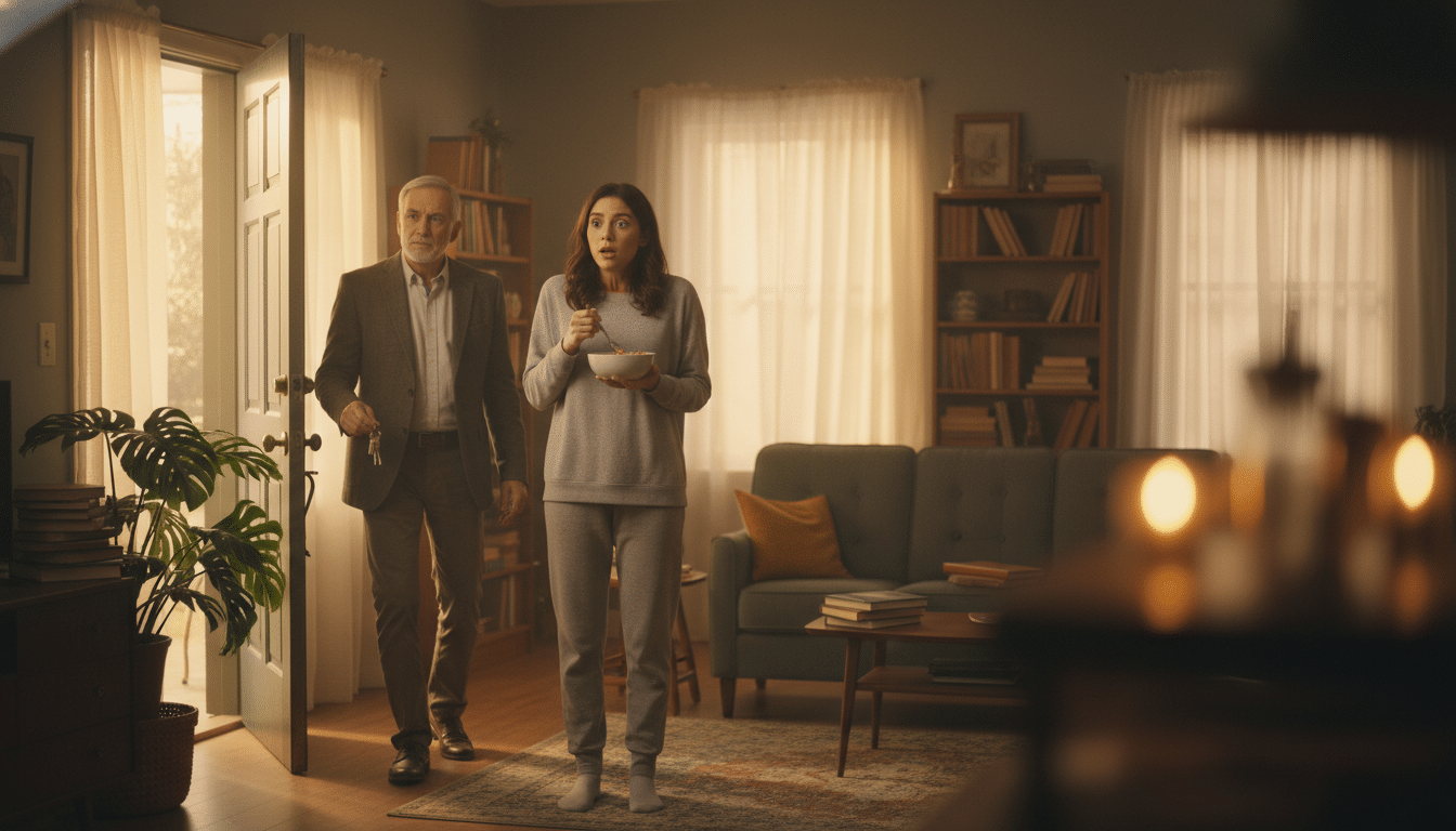 Editorial press photograph illustrating: Ton propriétaire entre chez toi sans prévenir ? La loi lui 