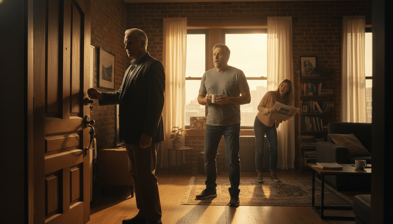 Editorial press photograph illustrating: Ton propriétaire entre chez toi sans prévenir ? La loi lui 