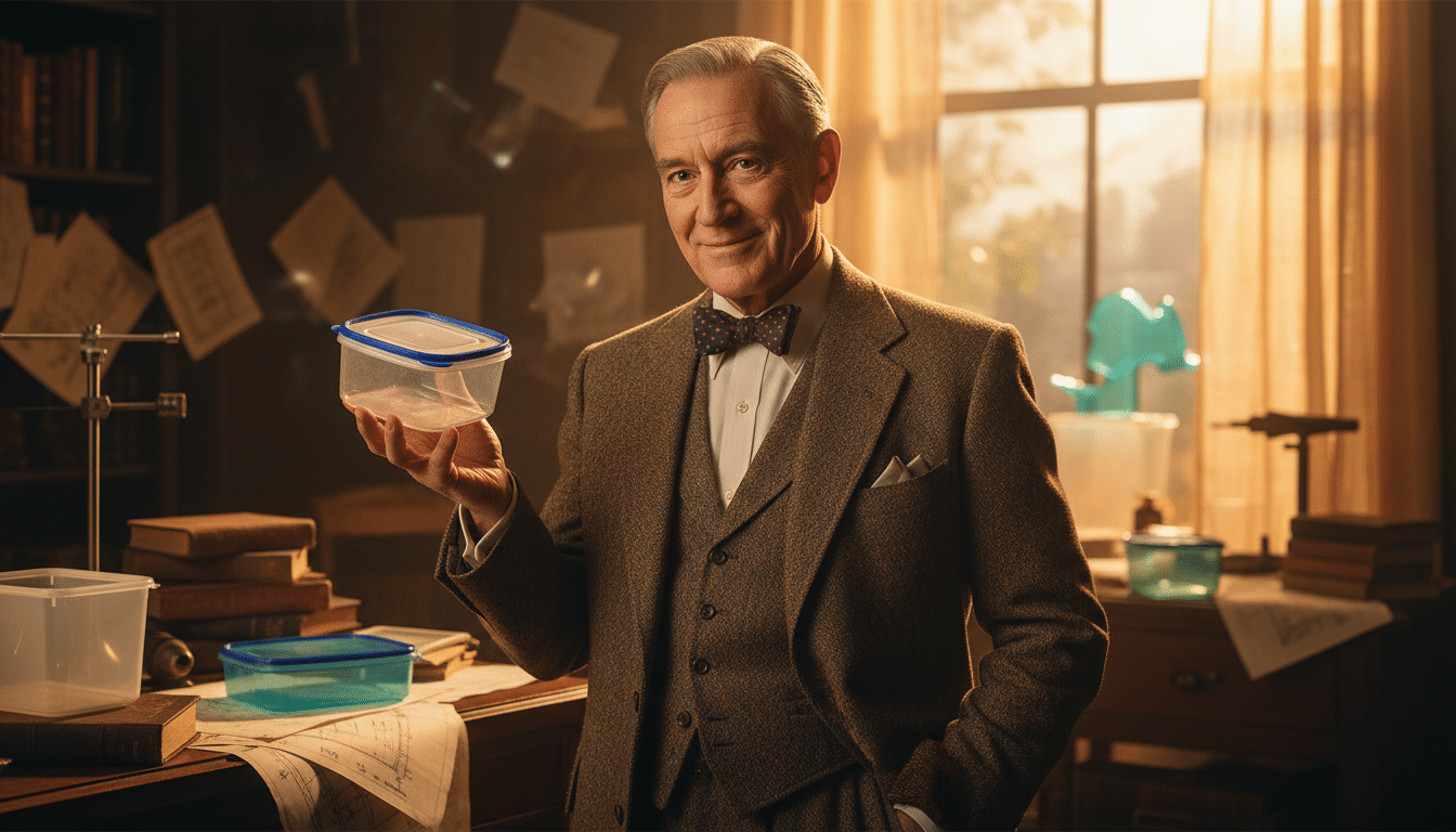 Editorial press photograph illustrating: Tupperware : l'homme qui a inventé la boîte avait un secret