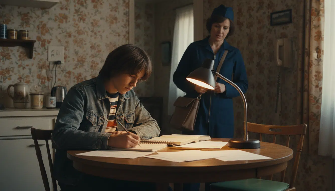 Adolescent des années 70 seul à la maison pendant que sa mère part travailler