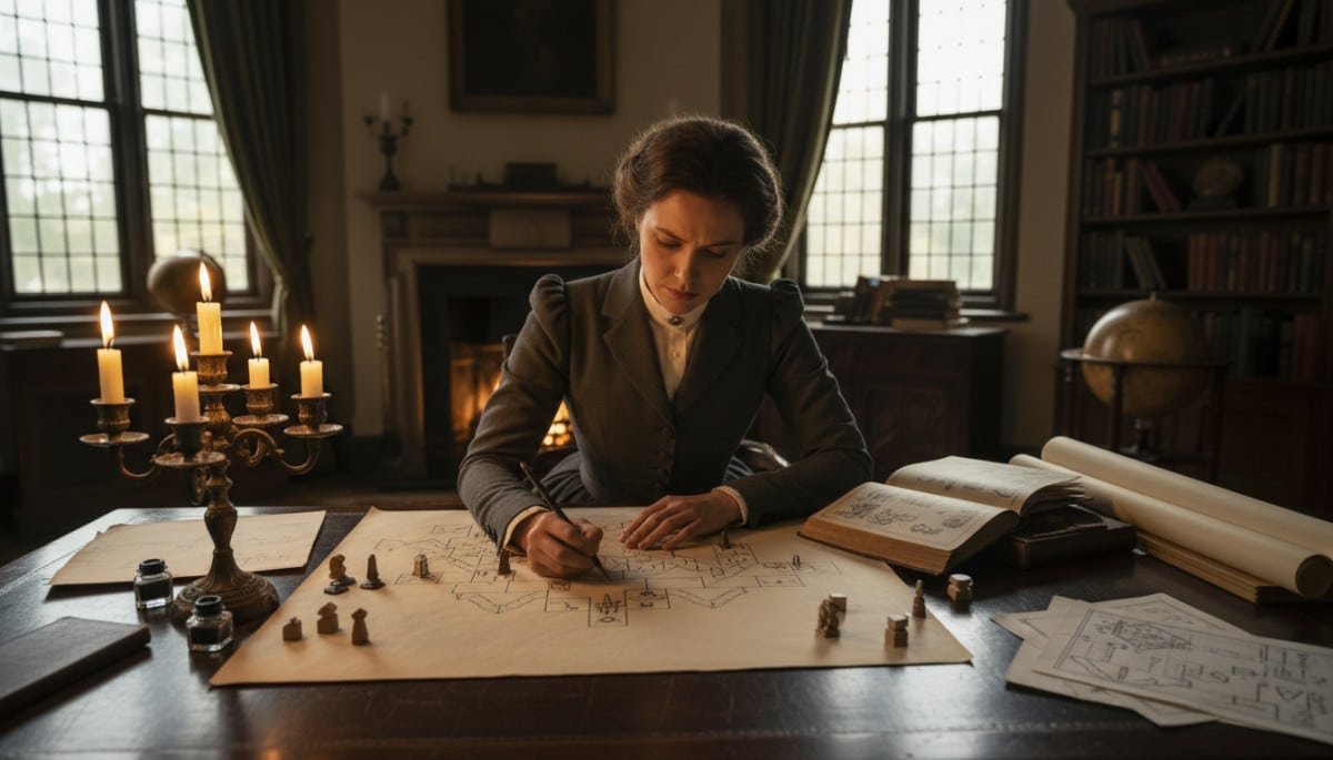 Elizabeth Magie créant le Landlord's Game en 1903