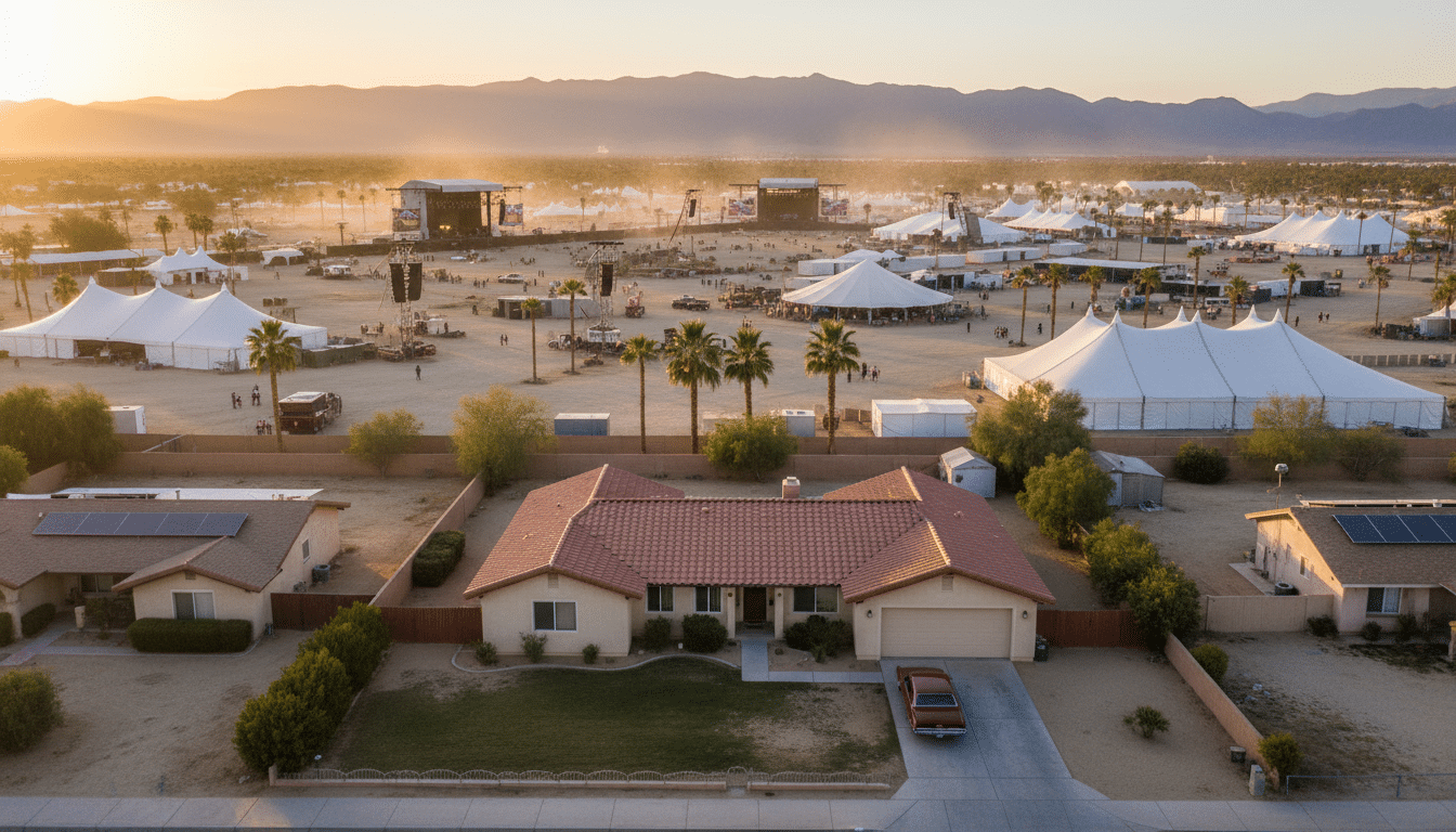 Maison proche du site du festival Coachella dans le désert