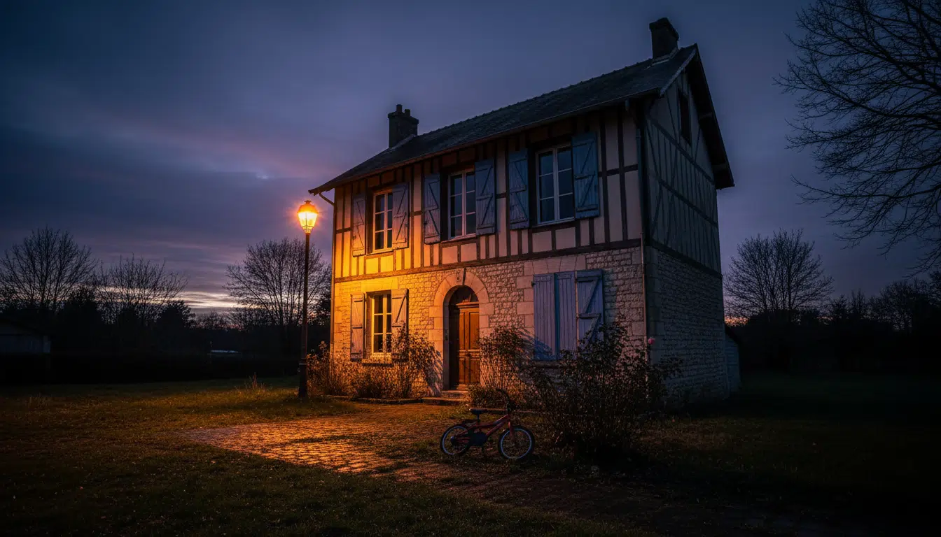 Maison de banlieue à Saint-Cyr-l'École au crépuscule