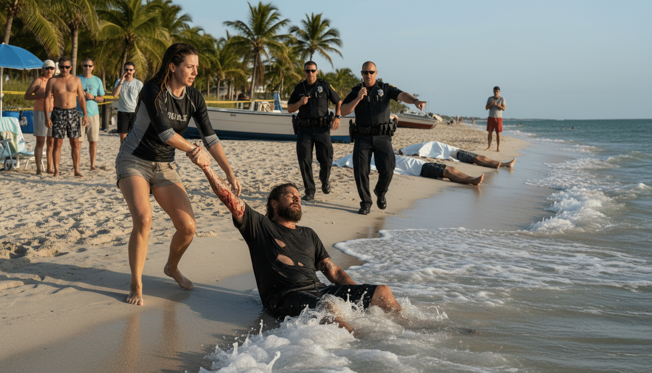 Elle sauve un homme de la noyade en Floride : il venait d'abattre deux personnes