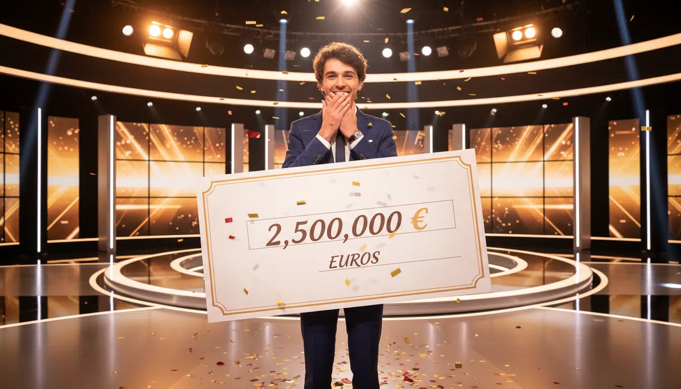 Émilien découvre sa cagnotte record aux 12 Coups de midi