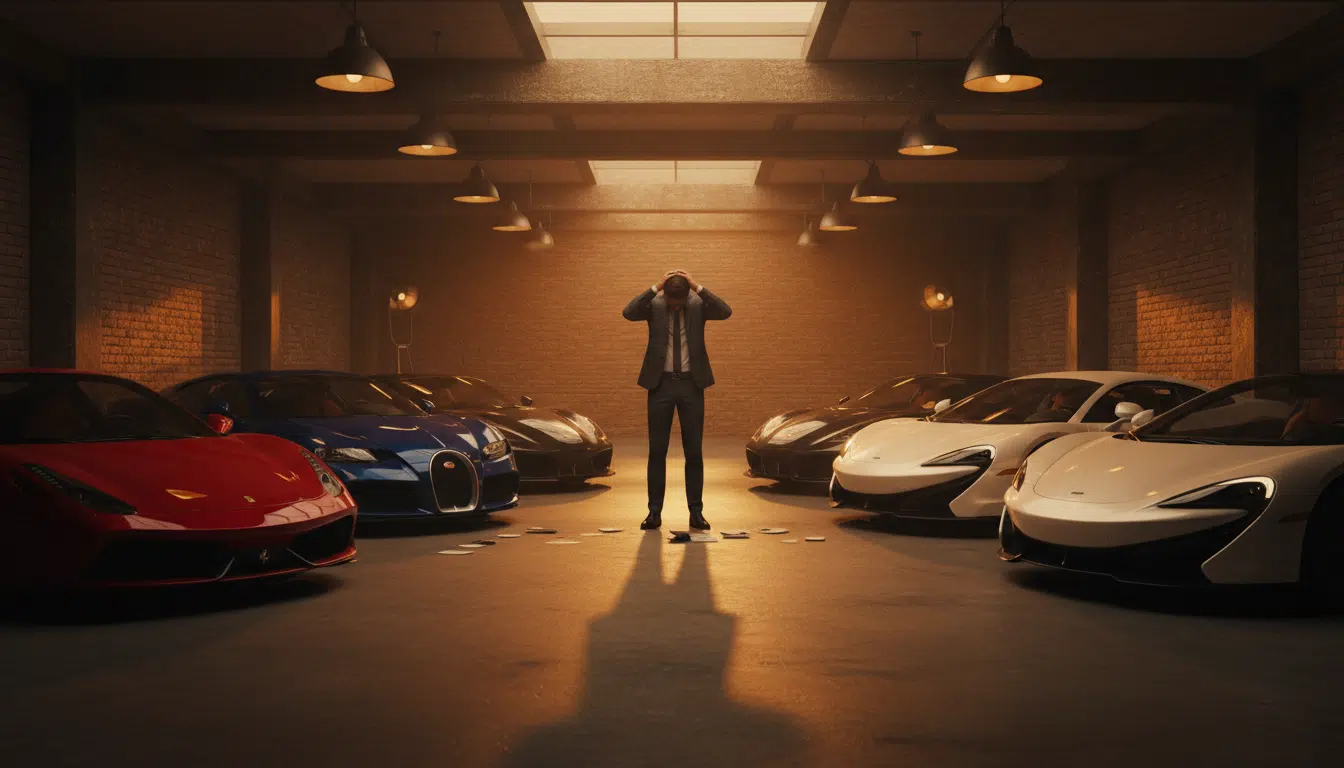 Collection de voitures remportées dans un jeu télévisé