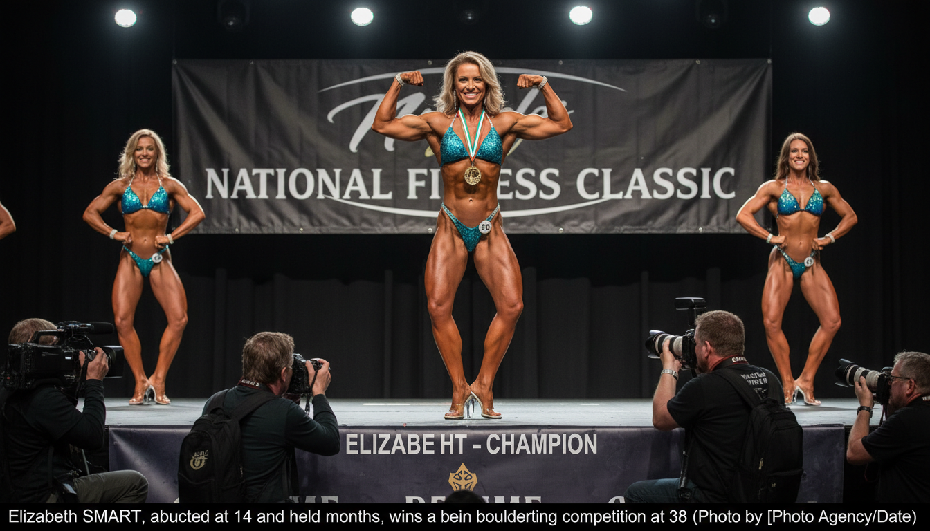 Enlevée à 14 ans et séquestrée 9 mois, Elizabeth Smart remporte un concours de bodybuilding à 38 ans