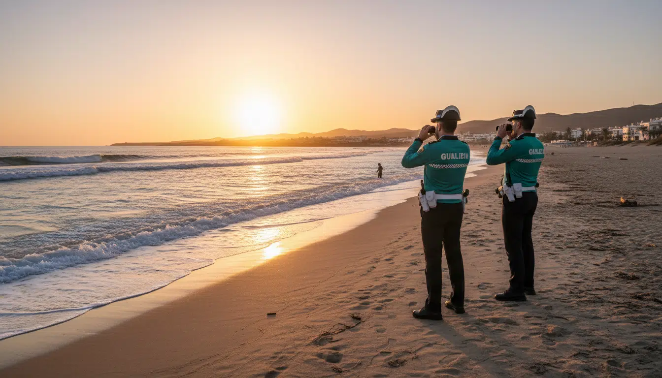 Plage espagnole où la fillette disparue a été retrouvée