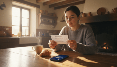 Joueur tenant un ticket EuroMillions avec espoir