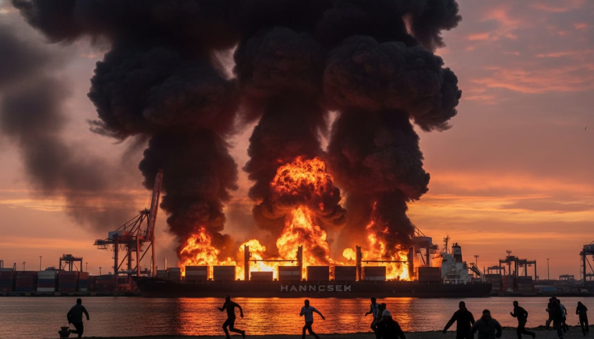 Explosion industrielle massive dans un port américain en 1947