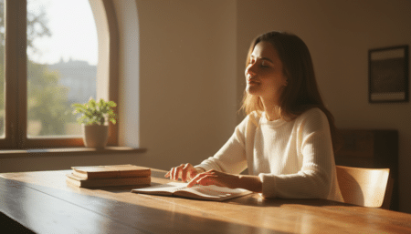 femme qui fredonne une mélodie en boucle
