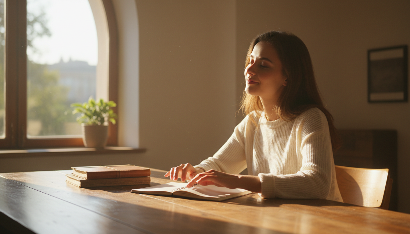 femme qui fredonne une mélodie en boucle