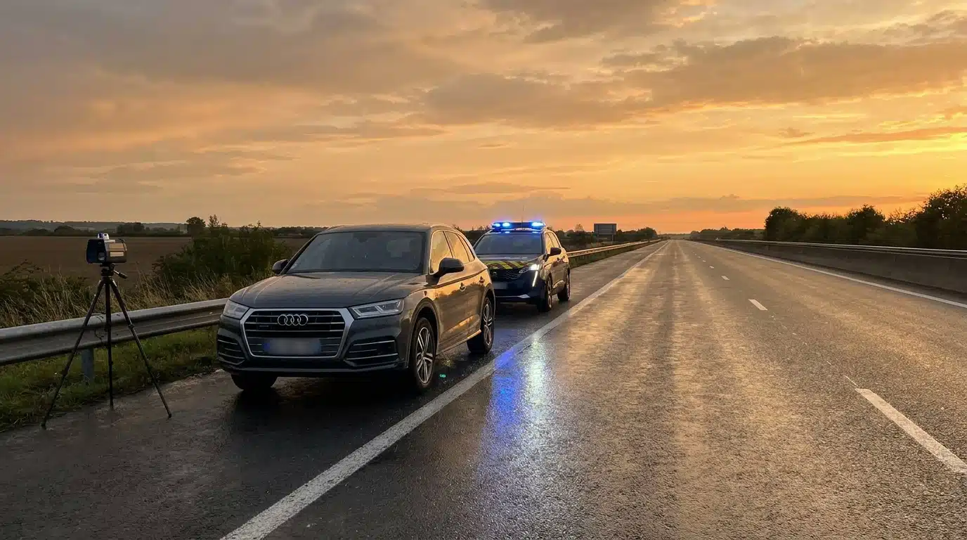 Audi Q5 intercepté sur l'autoroute A10 par les gendarmes