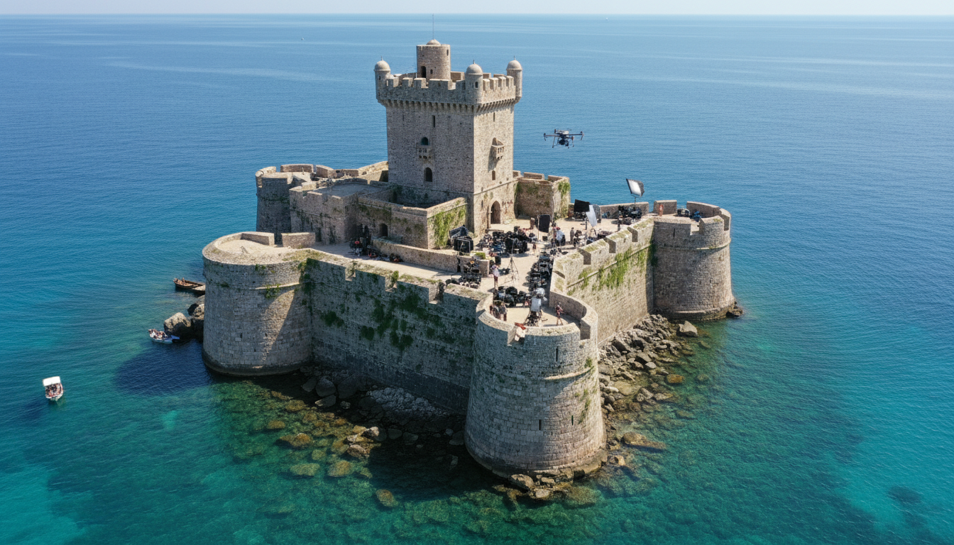 Le fort de Fort Boyard vu depuis la mer