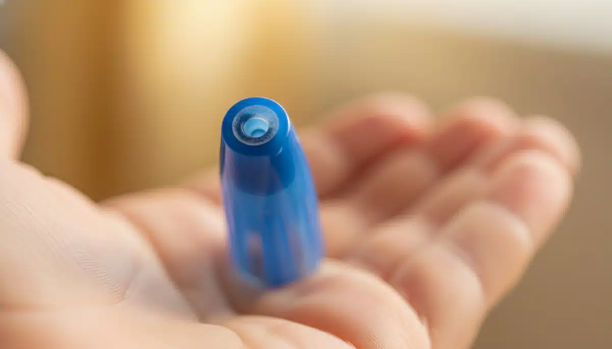 Gros plan sur le trou de sécurité du capuchon Bic