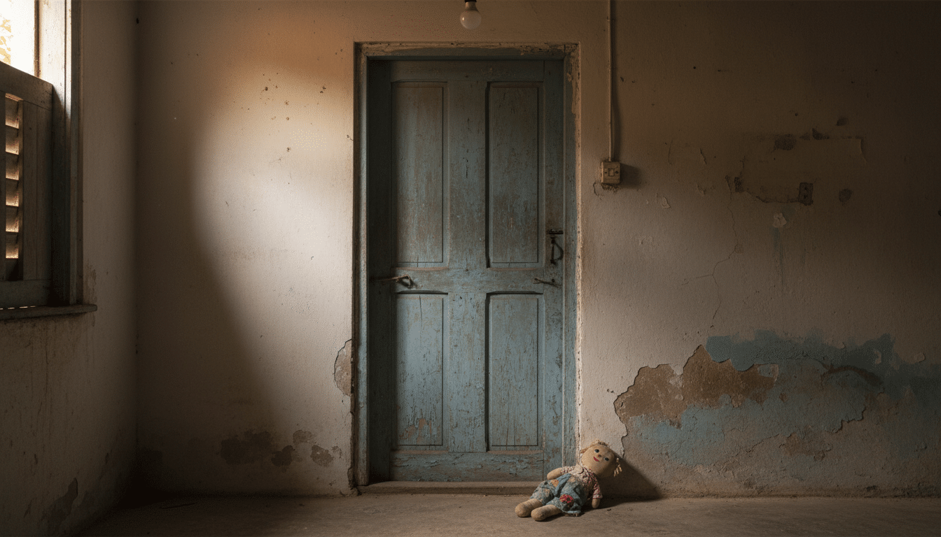 Intérieur d'une maison avec un jouet d'enfant au sol
