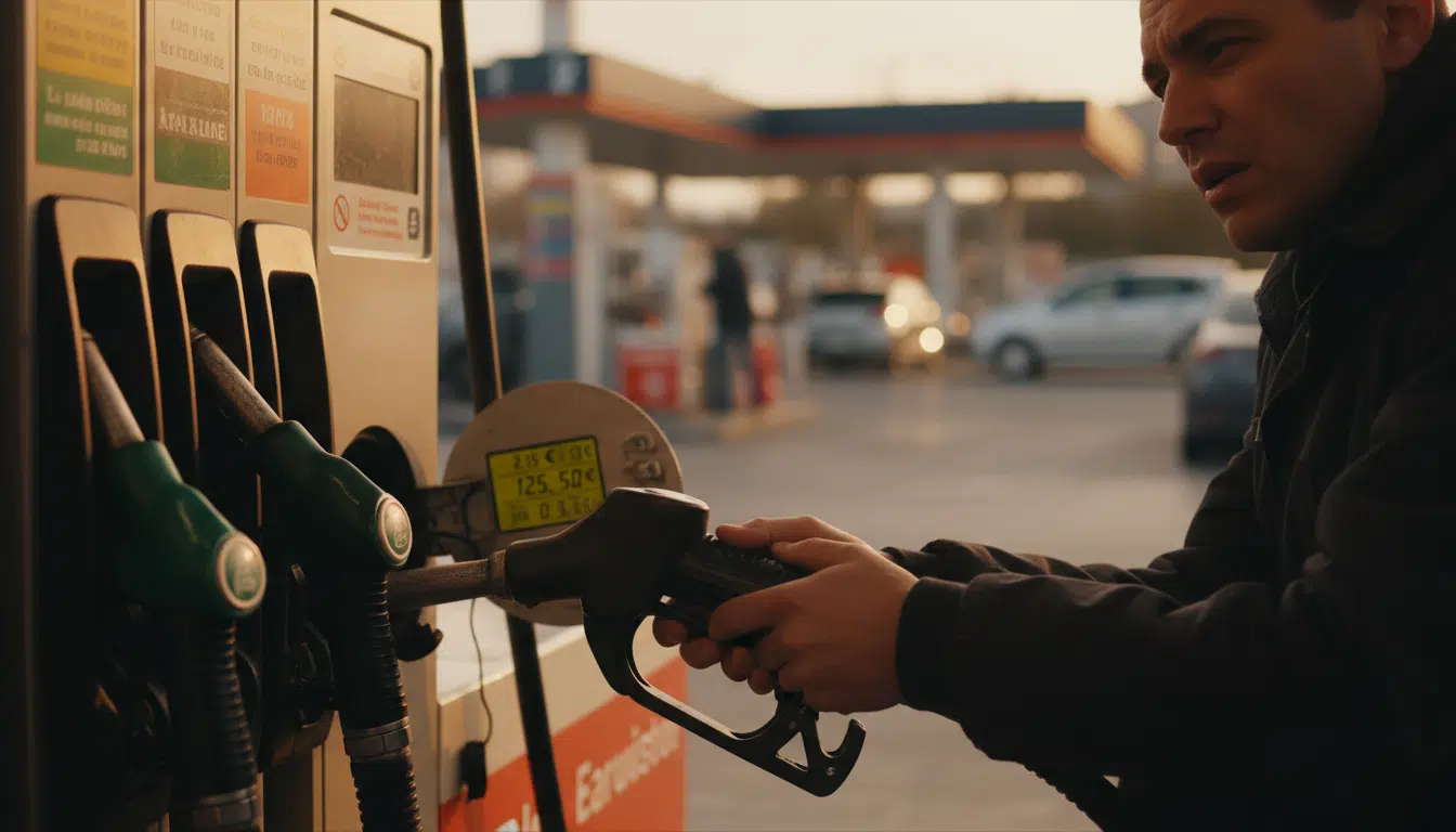 Automobiliste français face aux prix élevés du carburant