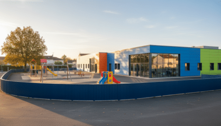 Centre de loisirs dans une commune de banlieue française