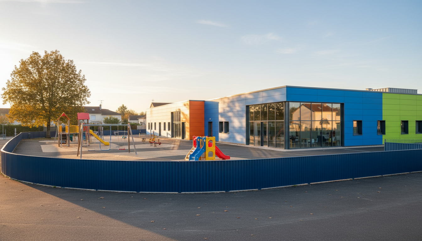 Centre de loisirs dans une commune de banlieue française