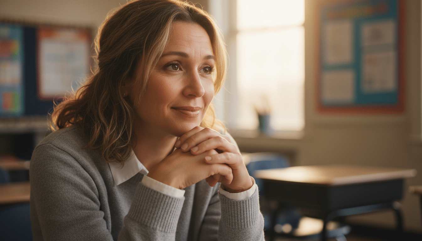 Conseillère scolaire à l'écoute d'un élève