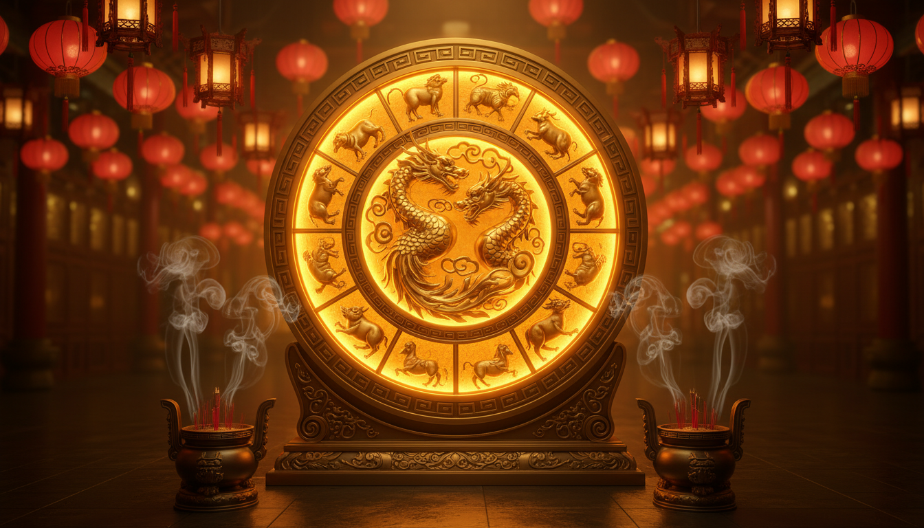 Horoscope chinois du 11 avril 2026 – femme en tenue traditionnelle dans un jardin de printemps sous l'énergie du Feu