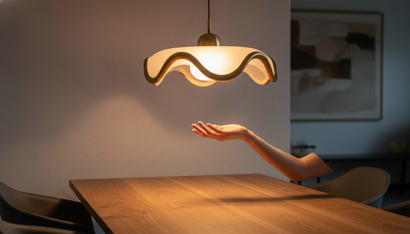 Suspension design aux formes organiques de la collection IKEA PS 2026