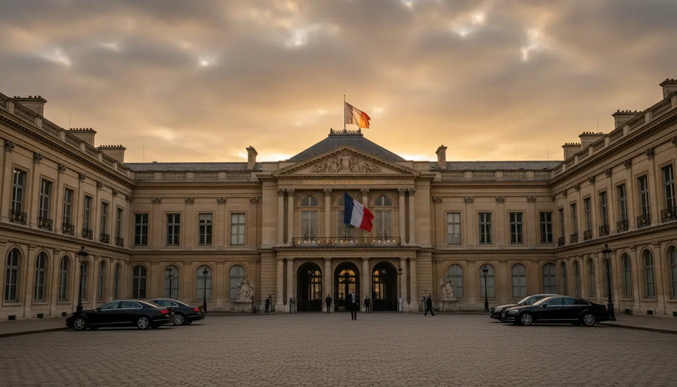 Façade du Quai d'Orsay avec drapeau français