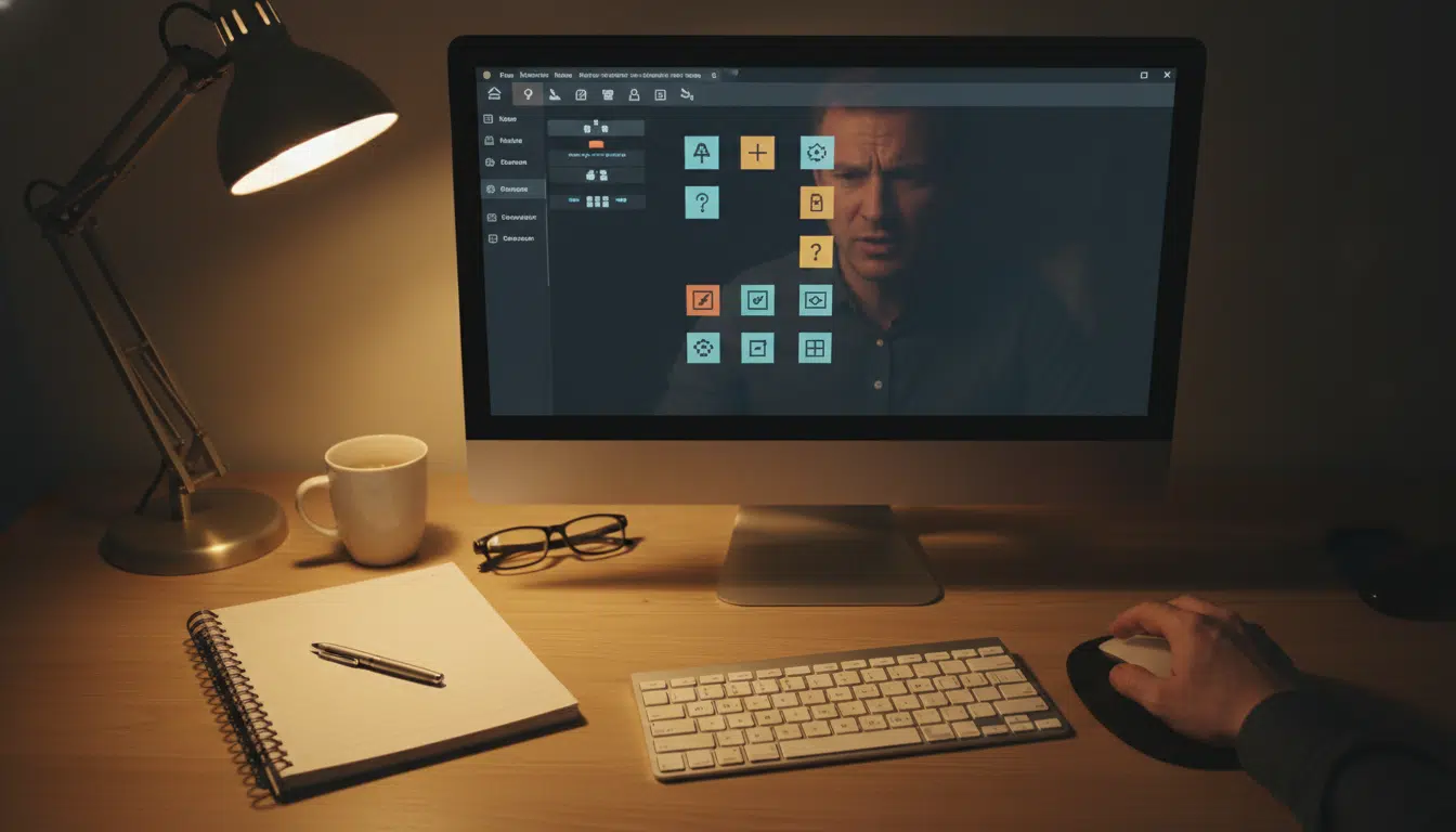 Écran d'application de révision du code de la route