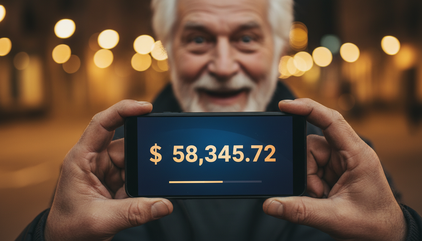 Téléphone affichant les dons de la cagnotte GoFundMe