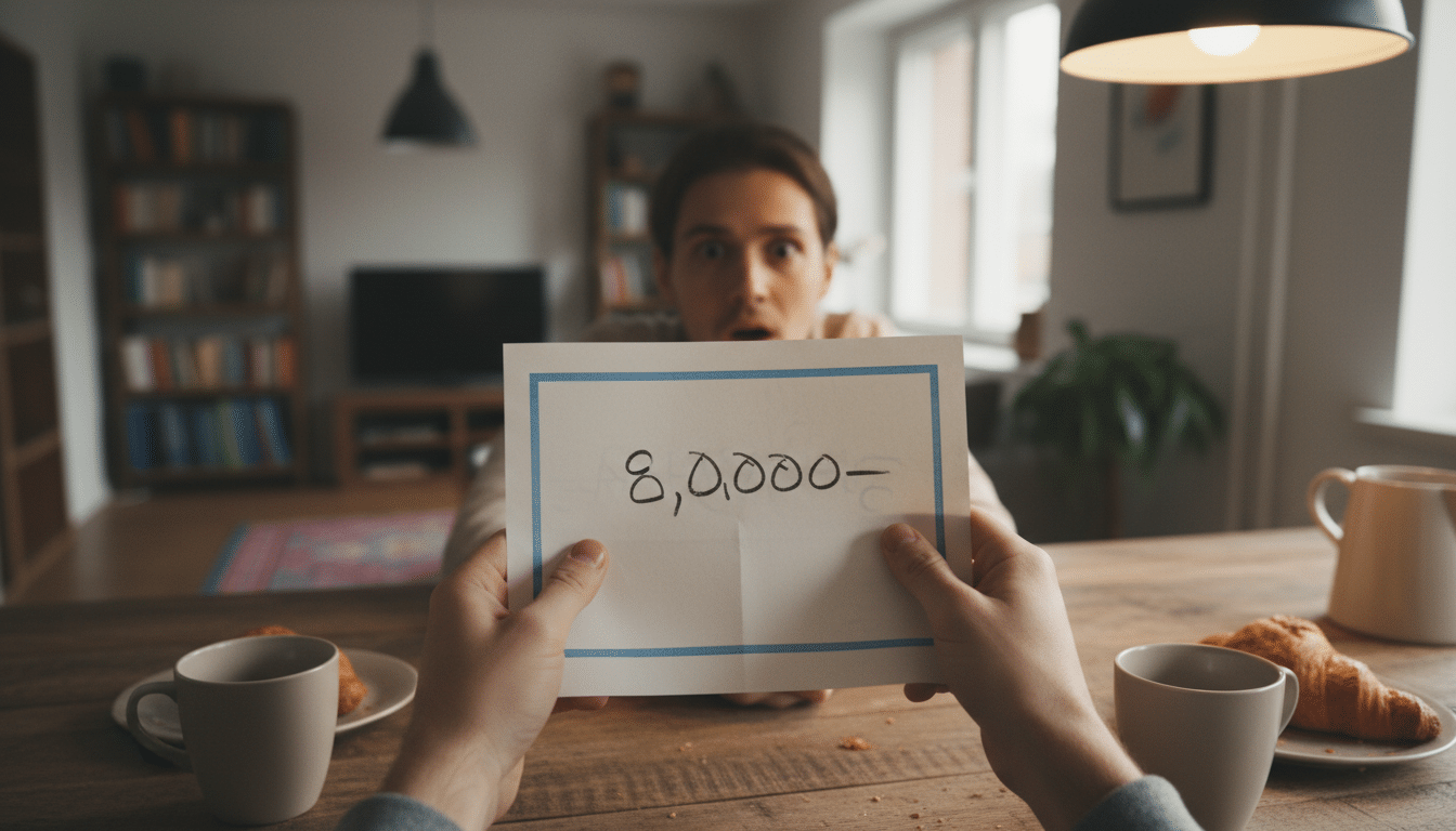 Facture médicale de 930 euros reçue par courrier