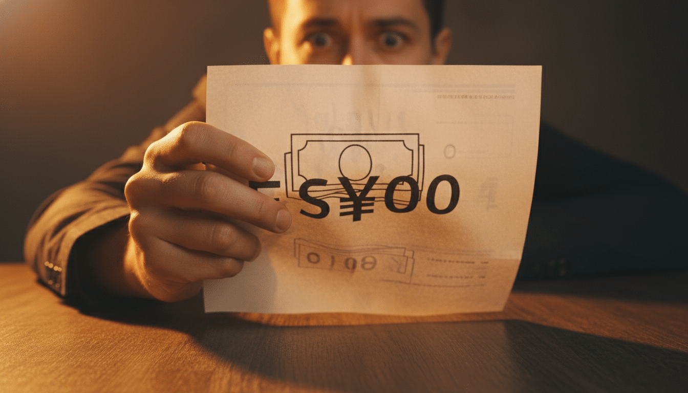 Facture médicale de 930 euros sur un bureau