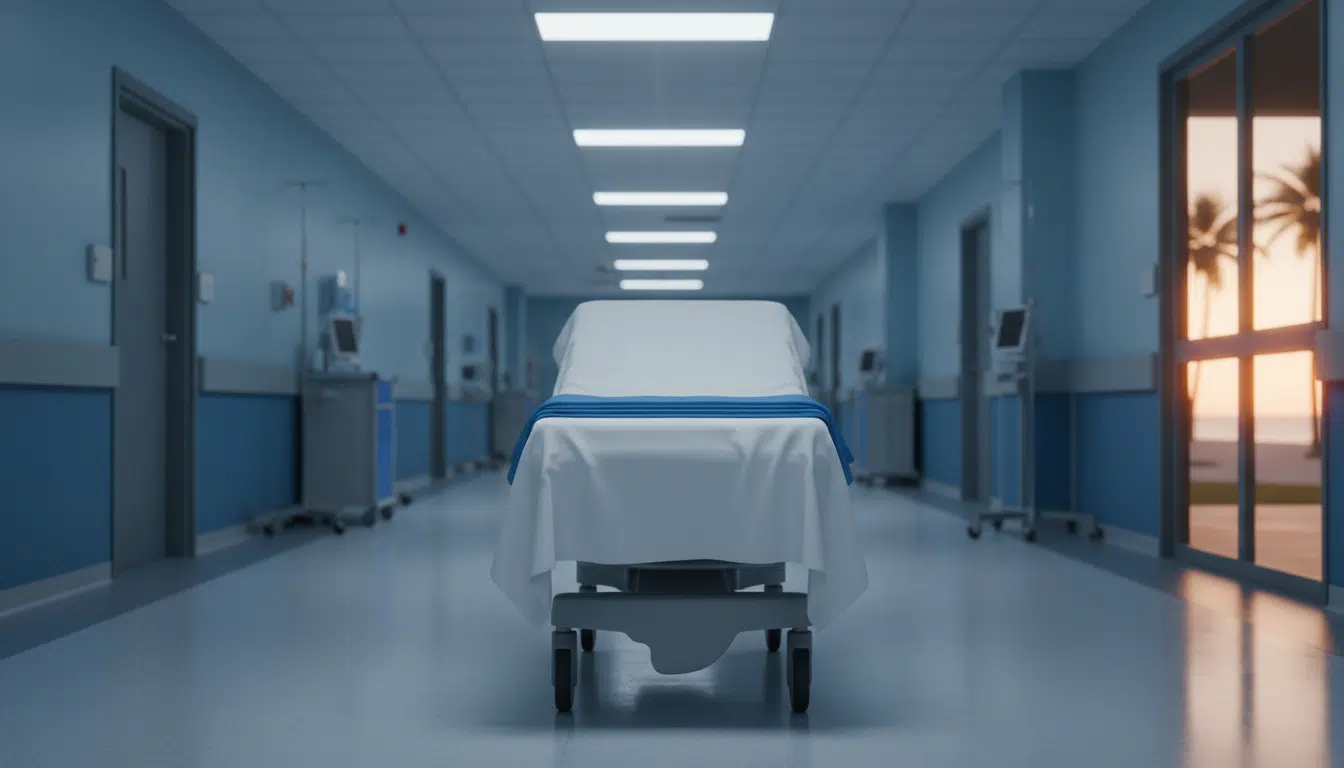 Couloir d'hôpital vide à Miramar Beach en Floride