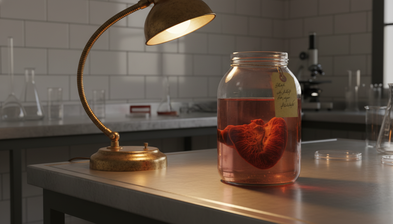 Bocal de prélèvement médical dans un laboratoire d'hôpital