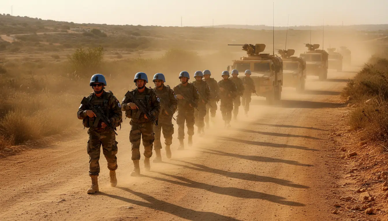 Casques bleus français en patrouille au sud du Liban
