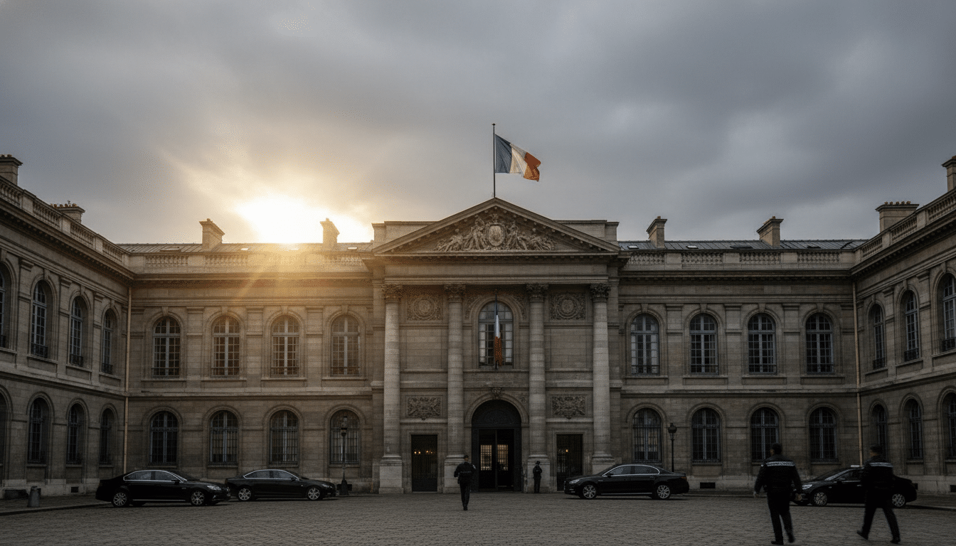 Bâtiment officiel de la police française à Paris