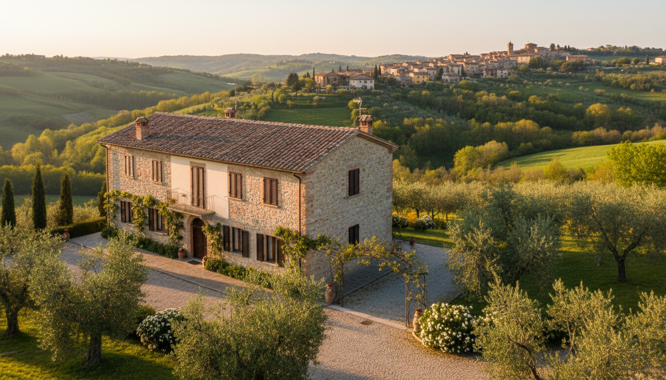 Hôtel dans les collines italiennes près de Rimini