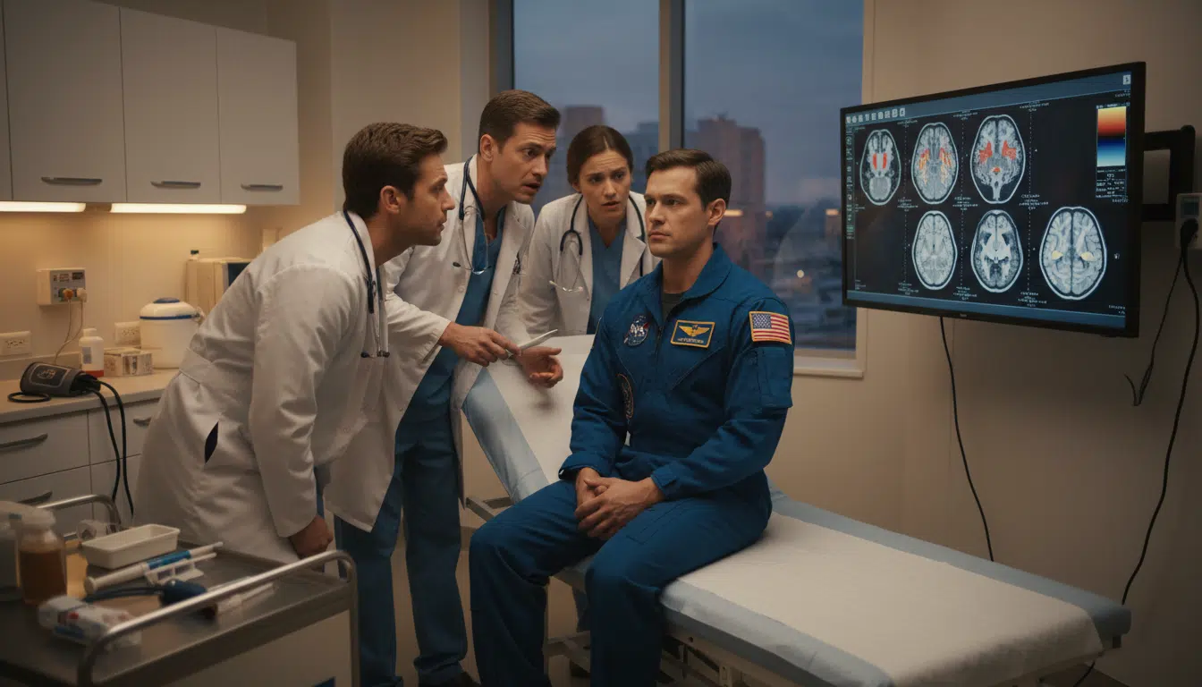 Examens médicaux d'un astronaute après son retour sur Terre