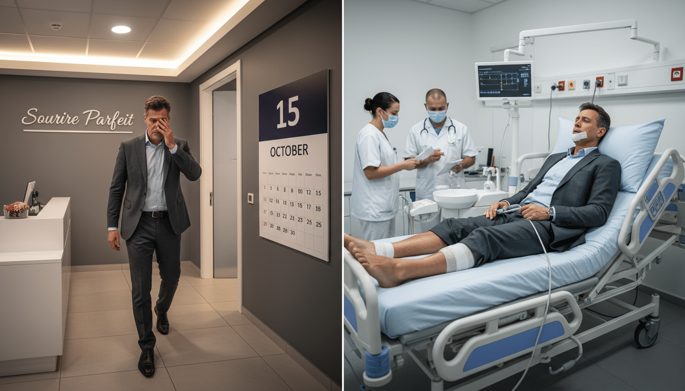 Il va chez le dentiste pour un contrôle de routine — un mois plus tard, il perd ses quatre membres